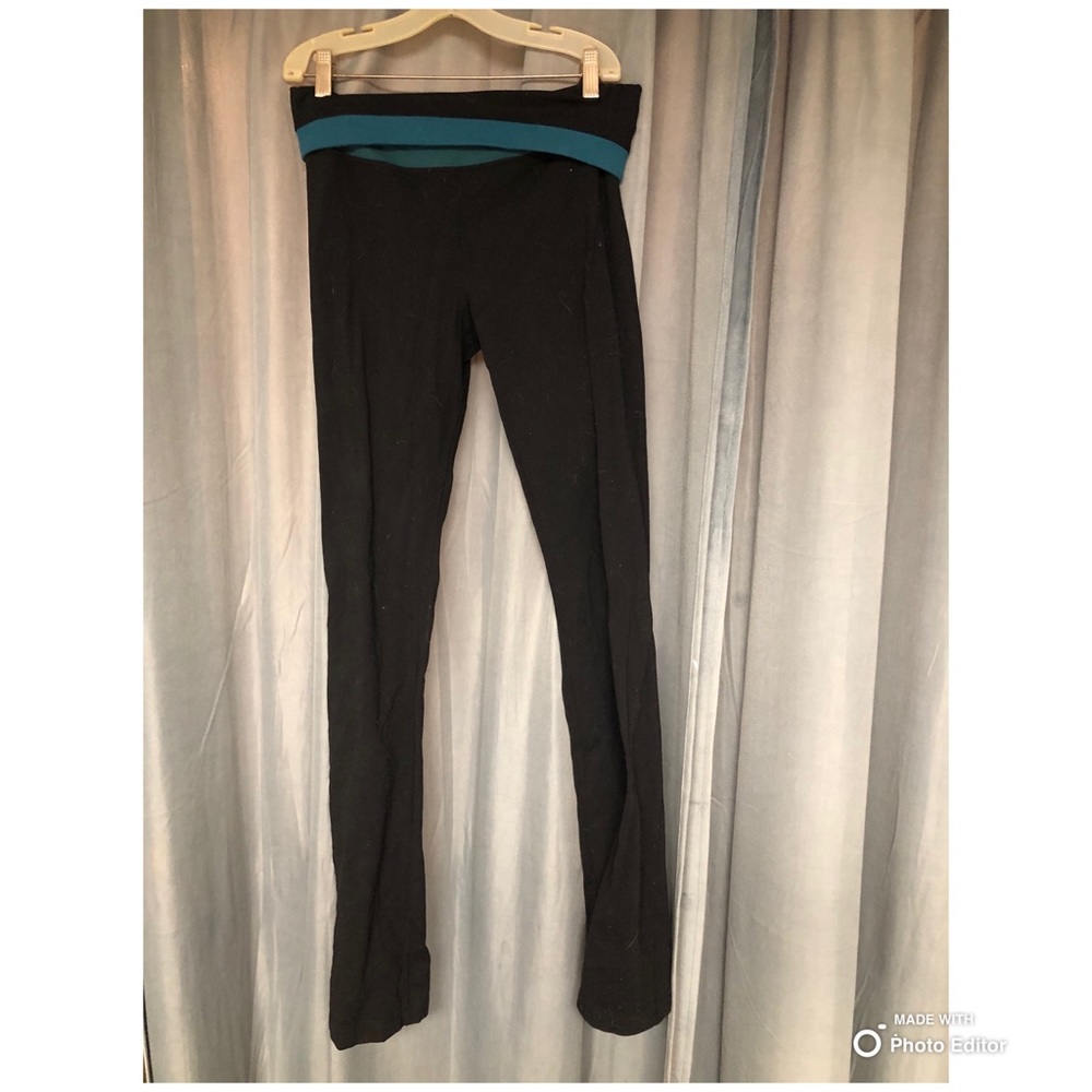 Black and blue lululemon boot cut pants